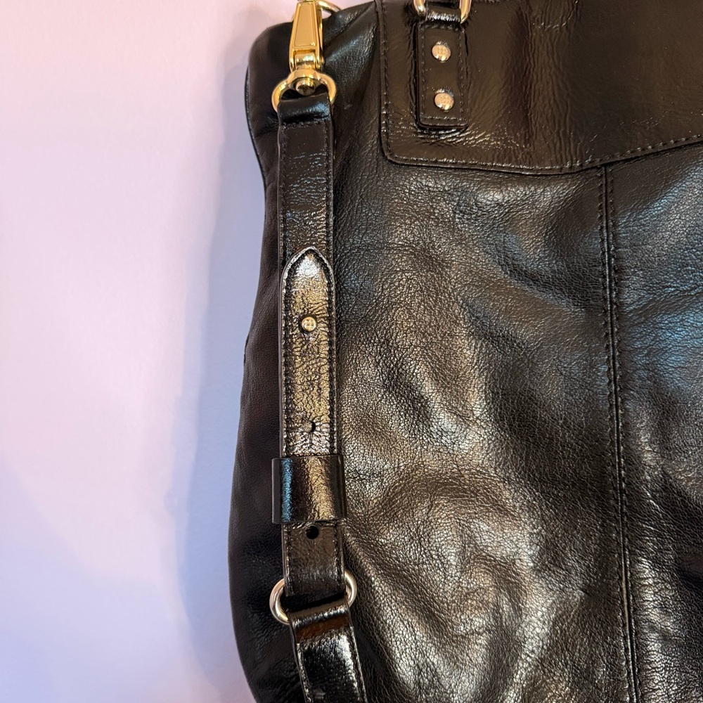 Kate Spade Black Leather Zipper Convertible Crossbody shoulder handbag - Picture 10 of 10